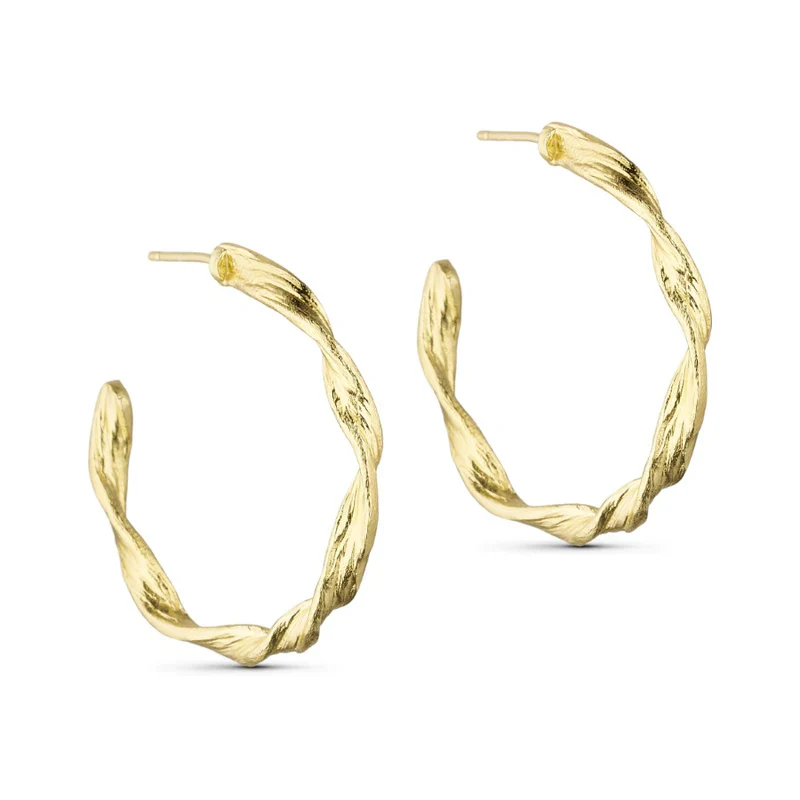 Pure By Nat - Big Idun Øreringe - Guld