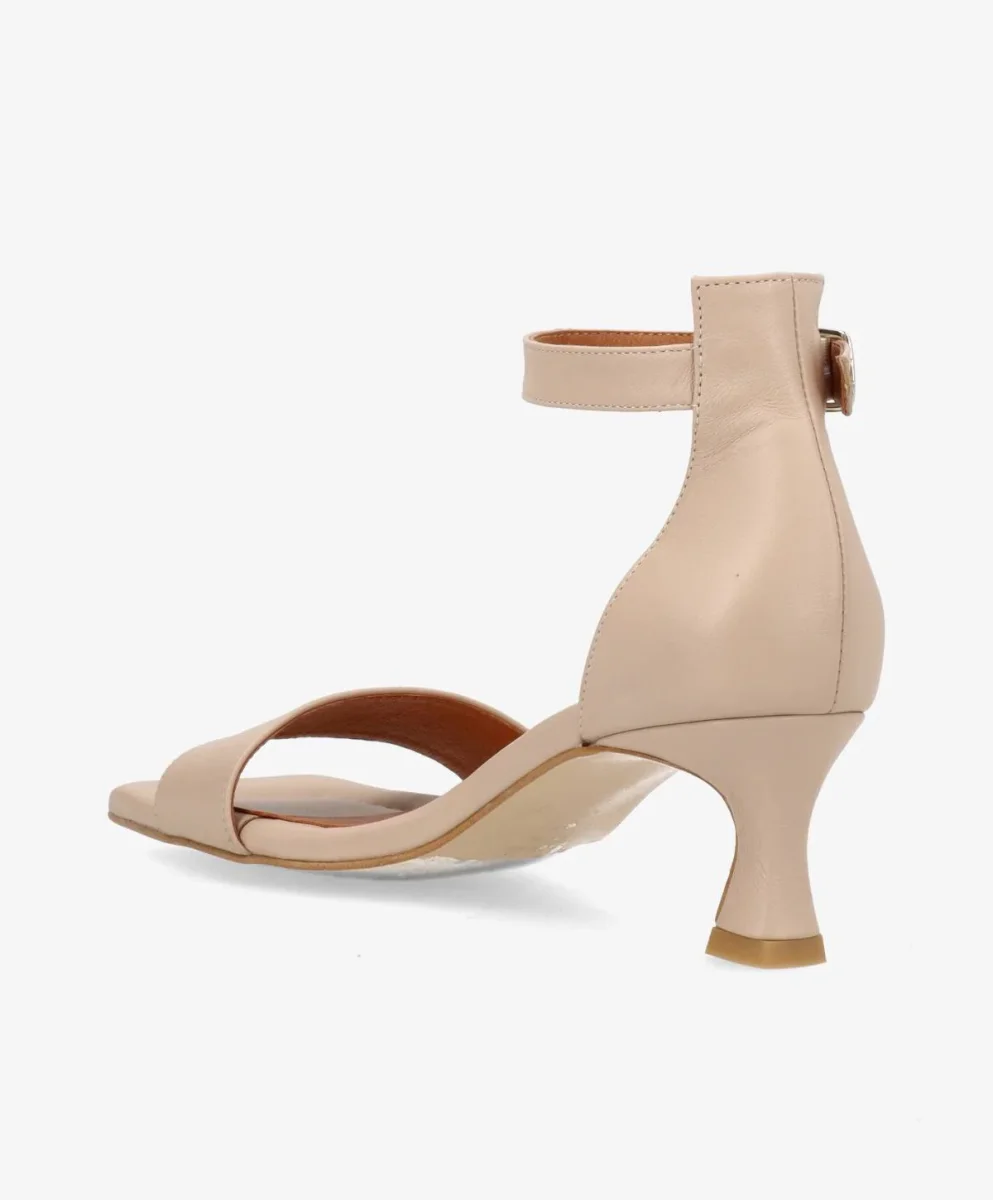 ELEVATE - Beige læder - Sandal med hæl Dame - Billede 4
