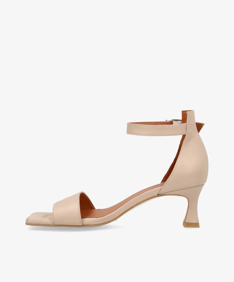ELEVATE - Beige læder - Sandal med hæl Dame - Billede 5